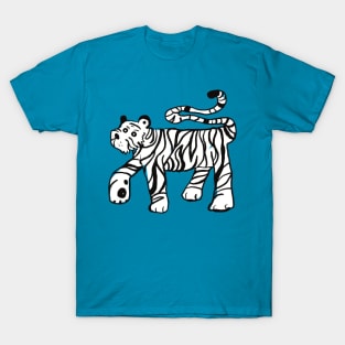 Black and white tiger T-Shirt